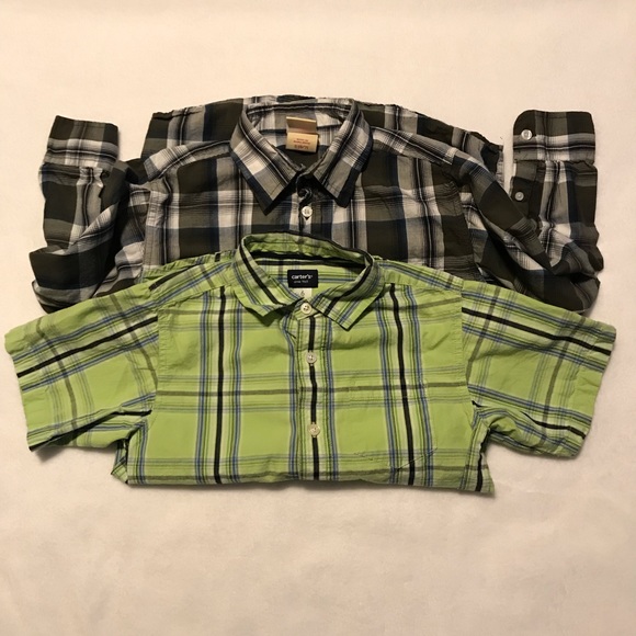 2 Boys Button Shirts 6 - Picture 1 of 7